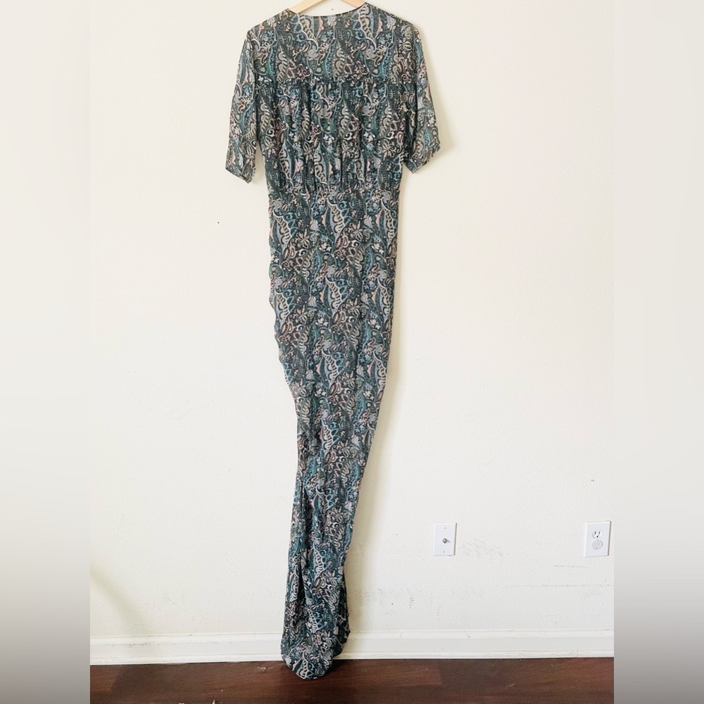 Veronica Beard SIZE 8 Mariposa 100% silk midi dress in blue paisley print - Picture 6 of 8